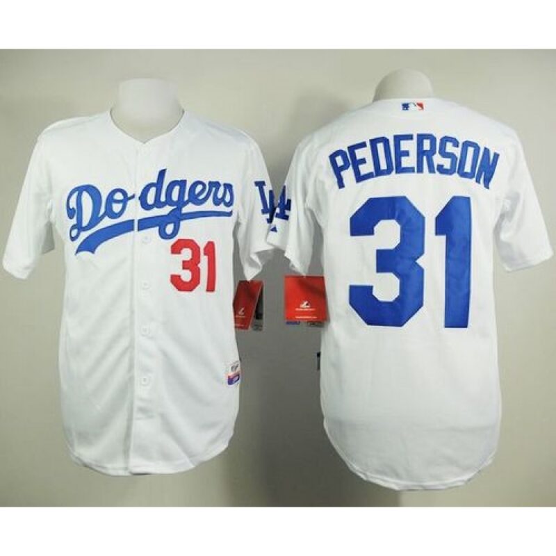 686383adc2cc7_1 Dodgers #31 Joc Pederson White Cool Base Stitched MLB Jersey