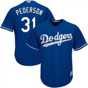 6863843aefce2_1 Men's Los Angeles Dodgers #31 Joc Pederson Blue Cool Base Stitched MLB Jersey