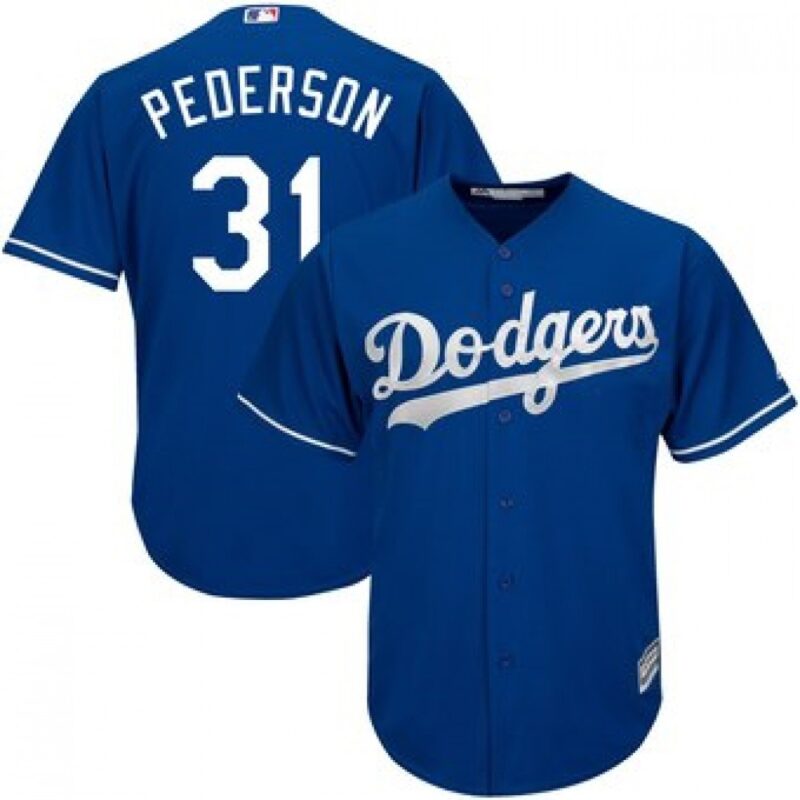 6863843aefce2_1 Men's Los Angeles Dodgers #31 Joc Pederson Blue Cool Base Stitched MLB Jersey