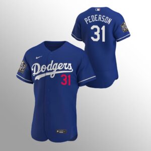 68638441d8fe0_1 Men's Los Angeles Dodgers #31 Joc Pederson Blue 2020 World Series Bound stitched Jersey