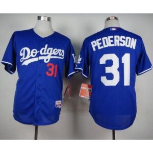 6863846f9f215_1 Dodgers #31 Joc Pederson Blue Cool Base Stitched MLB Jersey