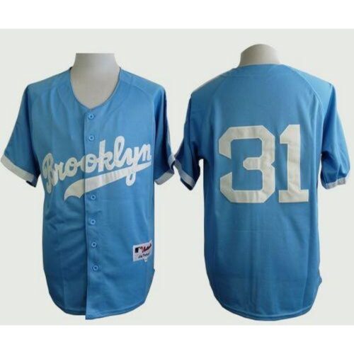 6863847624423_1 Dodgers #31 Joc Pederson Light Blue Cooperstown Stitched MLB Jersey