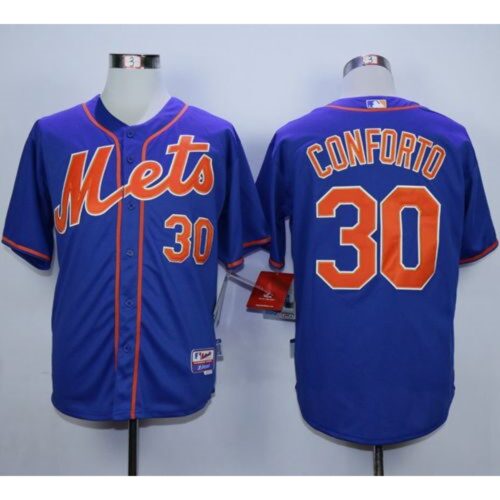 686384e54af75_1 Mets #30 Michael Conforto Blue Alternate Home Cool Base Stitched MLB Jersey