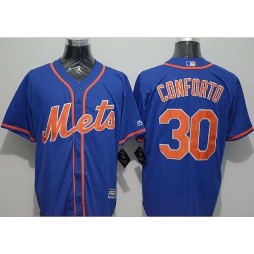 686384e88fa25_1 Mets #30 Michael Conforto Blue New Cool Base Alternate Home Stitched MLB Jersey