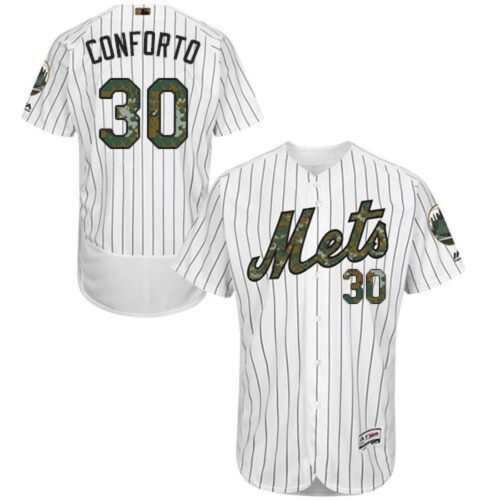 686385280838c_1 Mets #30 Michael Conforto White(Blue Strip) Flexbase Authentic Collection 2016 Memorial Day Stitched MLB Jersey
