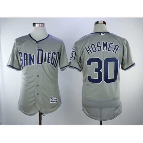 686385d45b815_1 Men's San Diego Padres #30 Eric Hosmer Grey Flexbase Authentic Collection Stitched MLB Jersey