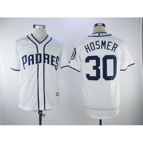 686385d7d9362_1 Men's San Diego Padres #30 Eric Hosmer White Flexbase Authentic Collection Stitched MLB Jersey