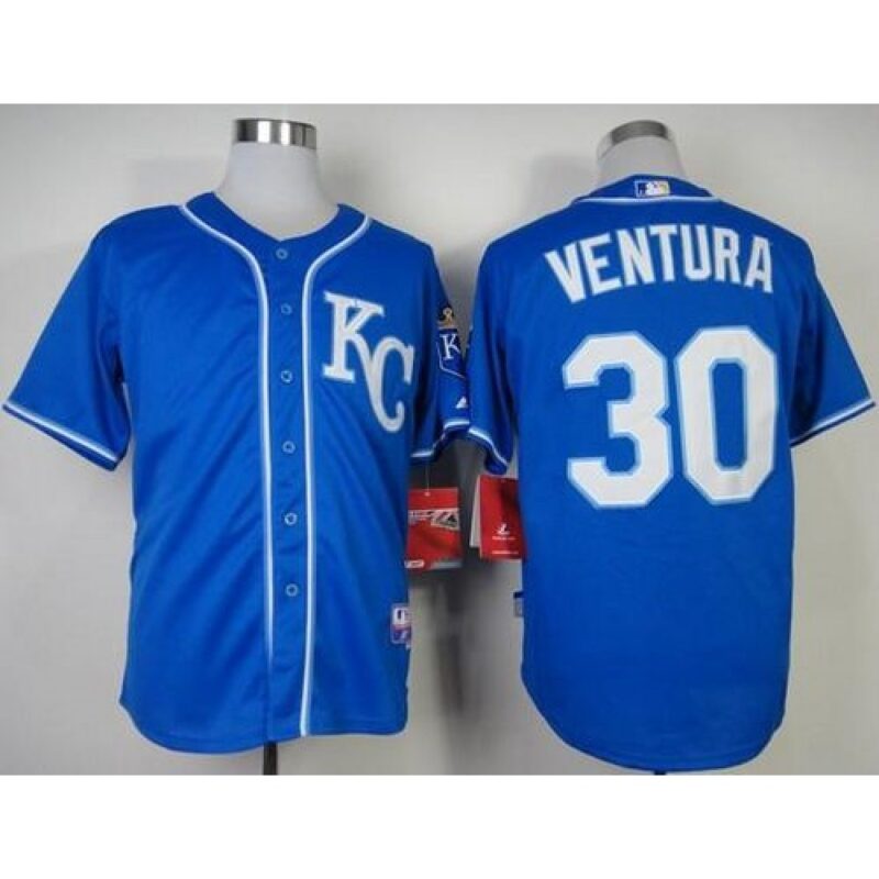 6863864edc88e_1 Royals #30 Yordano Ventura Light Blue Alternate 2 Cool Base Stitched MLB Jersey