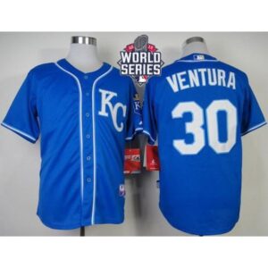 68638652650fa_1 Royals #30 Yordano Ventura Light Blue Alternate 2 Cool Base Stitched MLB Jersey