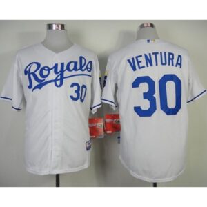 6863866c7e28c_1 Royals #30 Yordano Ventura White Cool Base Stitched MLB Jersey