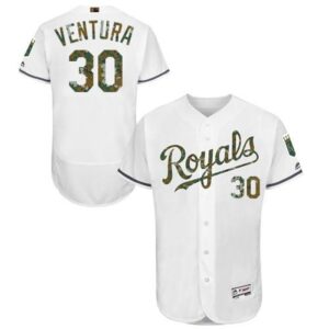 6863867bd5d9e_1 Royals #30 Yordano Ventura White Flexbase Authentic Collection 2016 Memorial Day Stitched MLB Jersey