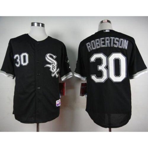 6863868623edb_1 White Sox #30 David Robertson Black Cool Base Stitched MLB Jersey