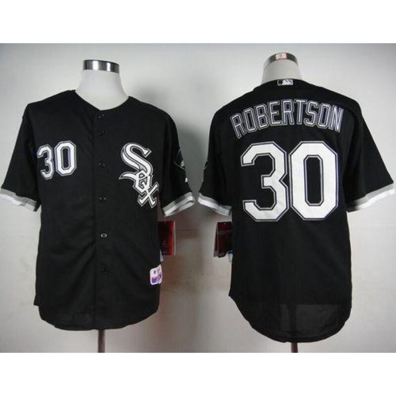 6863868623edb_1 White Sox #30 David Robertson Black Cool Base Stitched MLB Jersey
