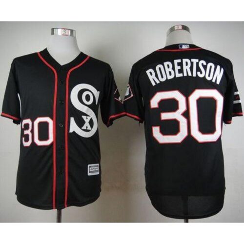 68638689b6928_1 White Sox #30 David Robertson Black New Cool Base Stitched MLB Jerseys