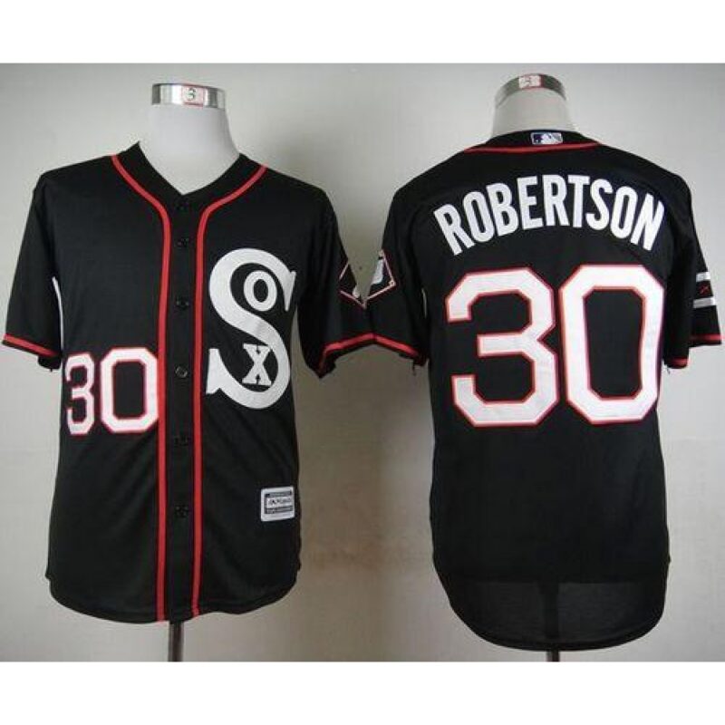 68638689b6928_1 White Sox #30 David Robertson Black New Cool Base Stitched MLB Jerseys
