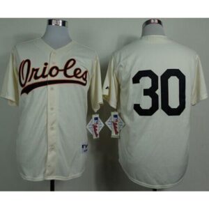 6863869b030db_1 Orioles #30 Chris Tillman Cream 1954 Turn Back The Clock Stitched MLB Jersey