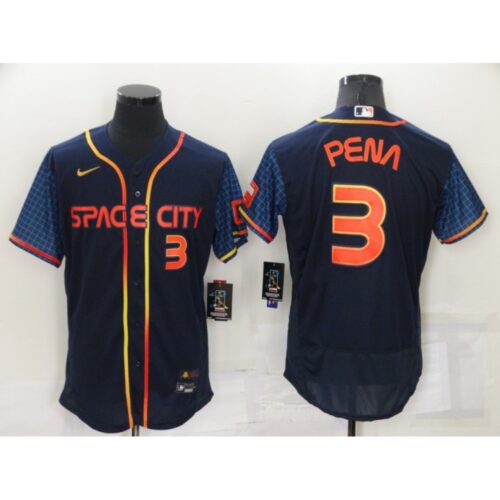 686386c2014d9_1 Toddler #3 Jeremy Pena 2022 Navy City Connect Stitched Baseball Jersey