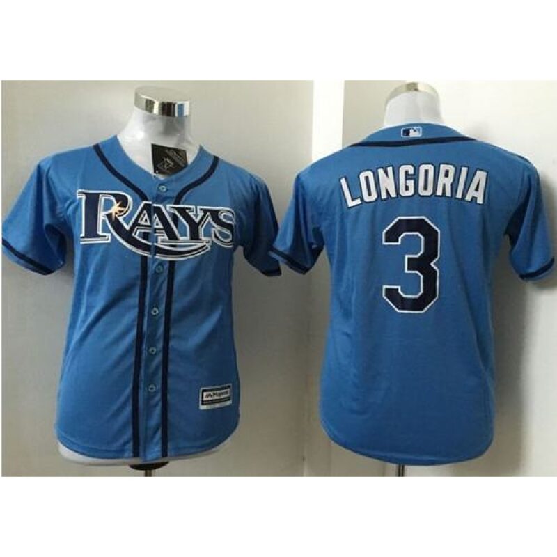 68638712884ed_1 Rays #3 Evan Longoria Light Blue Stitched Youth MLB Jersey