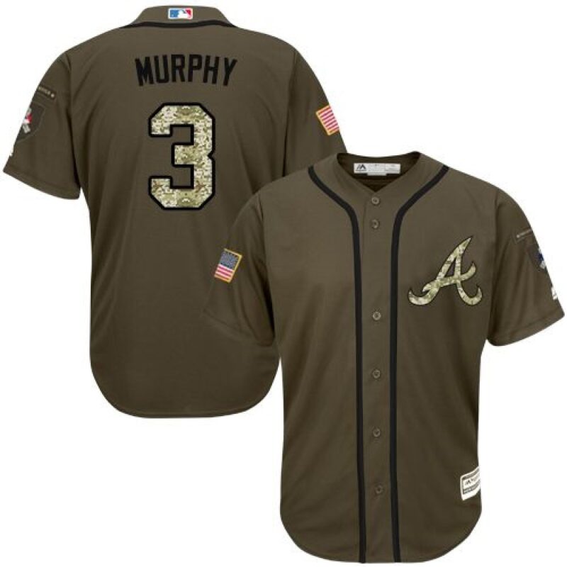 686387bf0618f_1 Braves #3 Dale Murphy Green Salute to Service Stitched Youth MLB Jersey