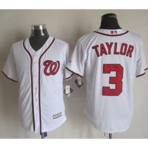 68638816ce636_1 Nationals #3 Michael Taylor White New Cool Base Stitched MLB Jersey