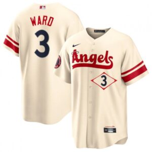 6863882b25411_1 Youth Los Angeles Angels #3 Taylor Ward 2022 Cream City Connect Stitched Jersey