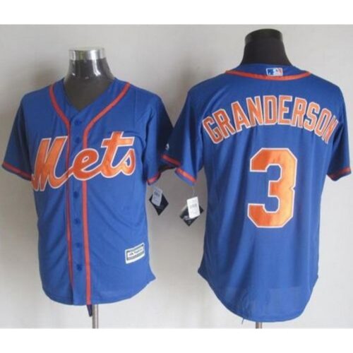 68638874231b1_1 Mets #3 Curtis Granderson Blue Alternate Home New Cool Base Stitched MLB Jersey