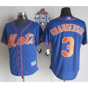 6863887e62571_1 Mets #3 Curtis Granderson Blue Alternate Home New Cool Base W/2015 World Series Patch Stitched MLB Jersey