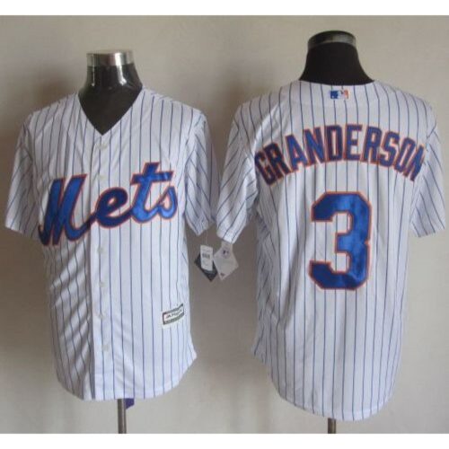 686388967d31b_1 Mets #3 Curtis Granderson White(Blue Strip) New Cool Base Stitched MLB Jersey