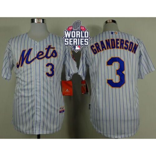 686388a133b26_1 Mets #3 Curtis Granderson White(Blue Strip) Home Cool Base W/2015 World Series Patch Stitched MLB Jersey