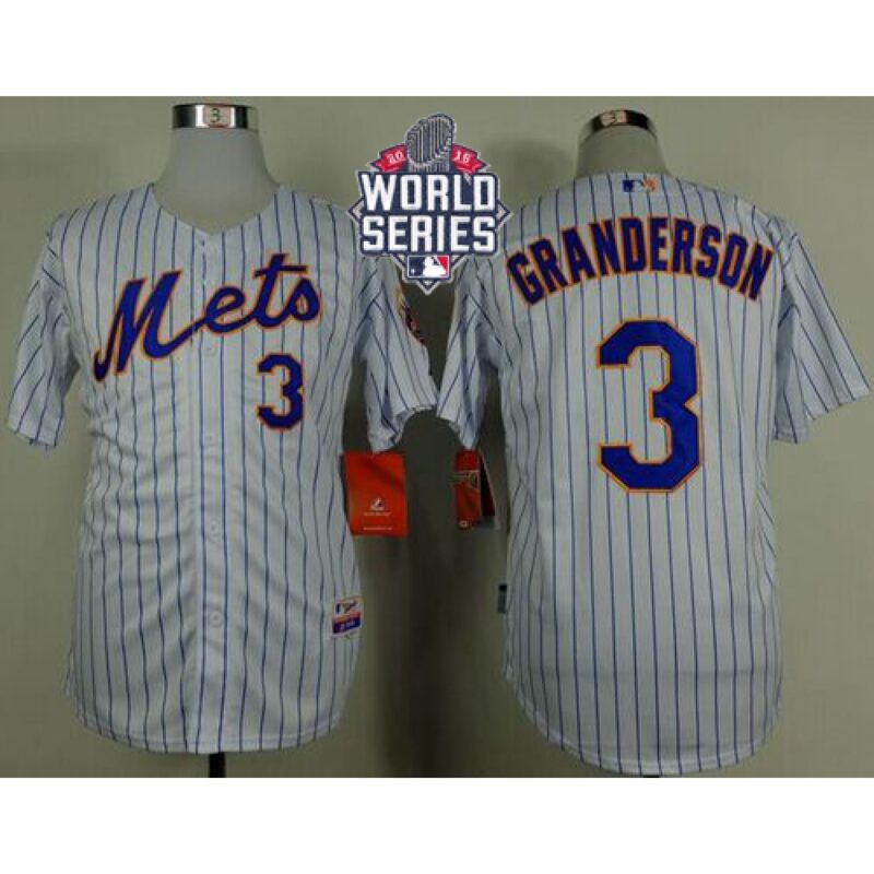 686388a133b26_1 Mets #3 Curtis Granderson White(Blue Strip) Home Cool Base W/2015 World Series Patch Stitched MLB Jersey