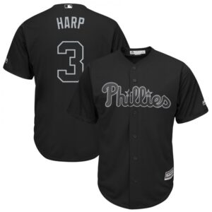 686388bc142d4_1 Men's Philadelphia Phillies #3 Bryce Harper "Harp" Black 2019 Players' Weekend Pick-A-Player Replica Roster Stitched MLB Jersey
