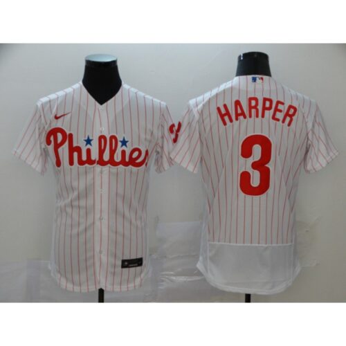 686388d697834_1 Men's Philadelphia Phillies #3 Bryce Harper White Flex Base Stitched MLB Jersey