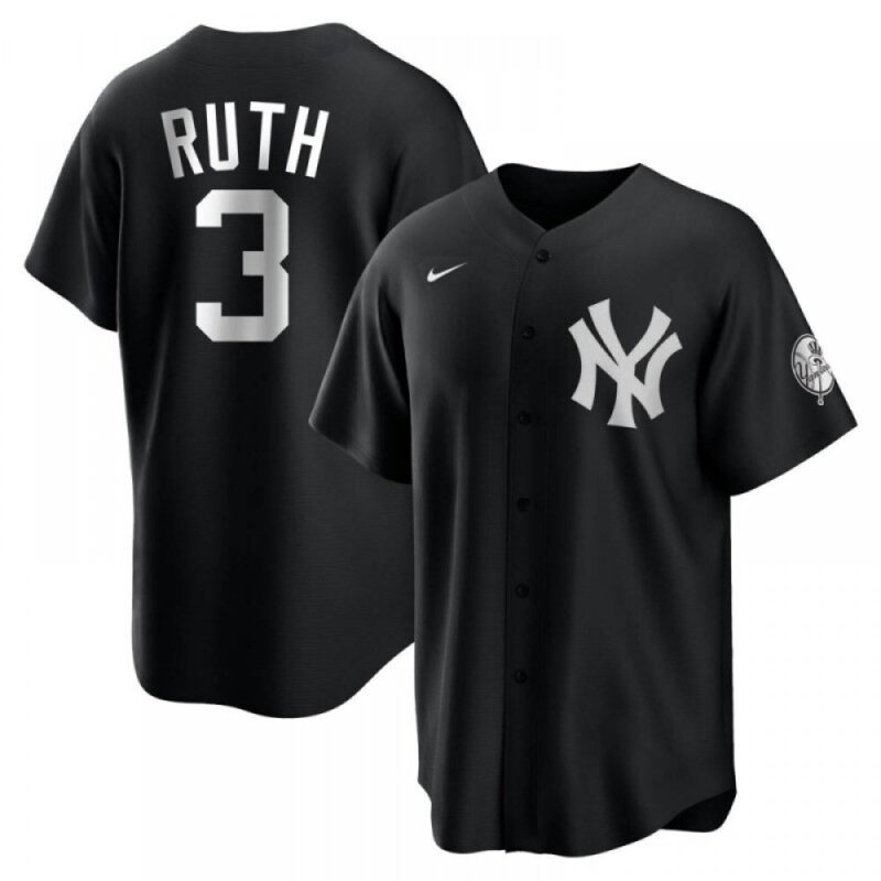 686389031bfac_1 Men's New York Yankees #3 Babe Ruth Black Cool Base Stitched Jersey