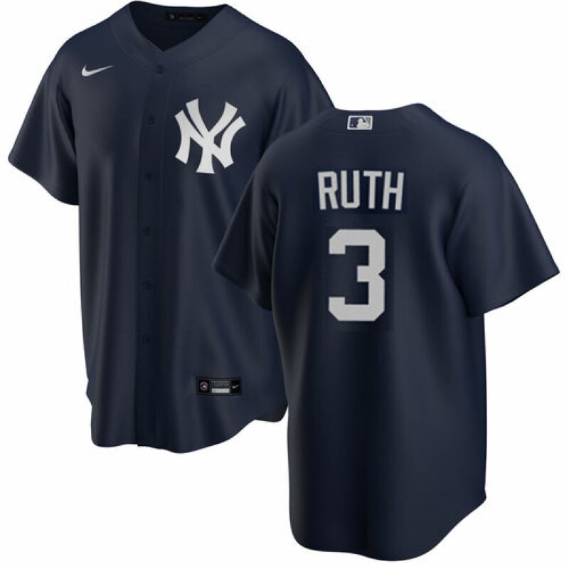 686389249ceec_1 Men's New York Yankees #3 Babe Ruth Navy Cool Base Stitched Jersey
