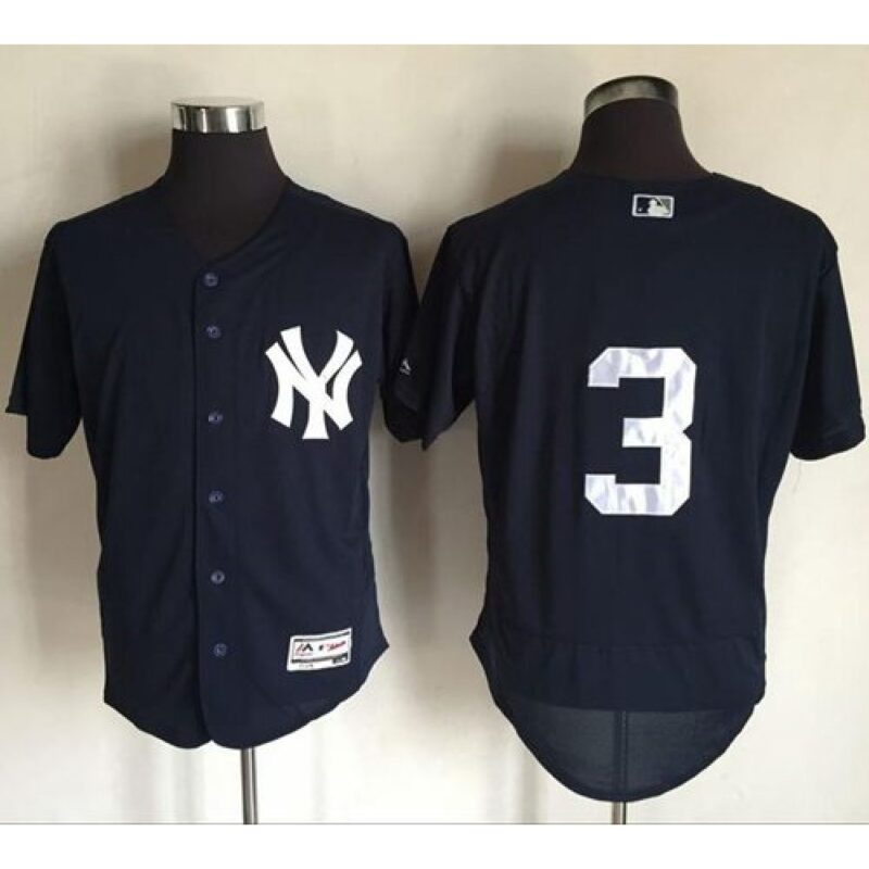 686389460a15d_1 Yankees #3 Babe Ruth Navy Blue Flexbase Authentic Collection Stitched MLB Jersey