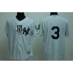 6863894952f05_1 Yankees #3 Babe Ruth Stitched White MLB Jersey