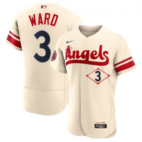686389a2bb954_1 Men's Los Angeles Angels #3 Taylor Ward 2022 Cream City Connect Flex Base Stitched Jersey