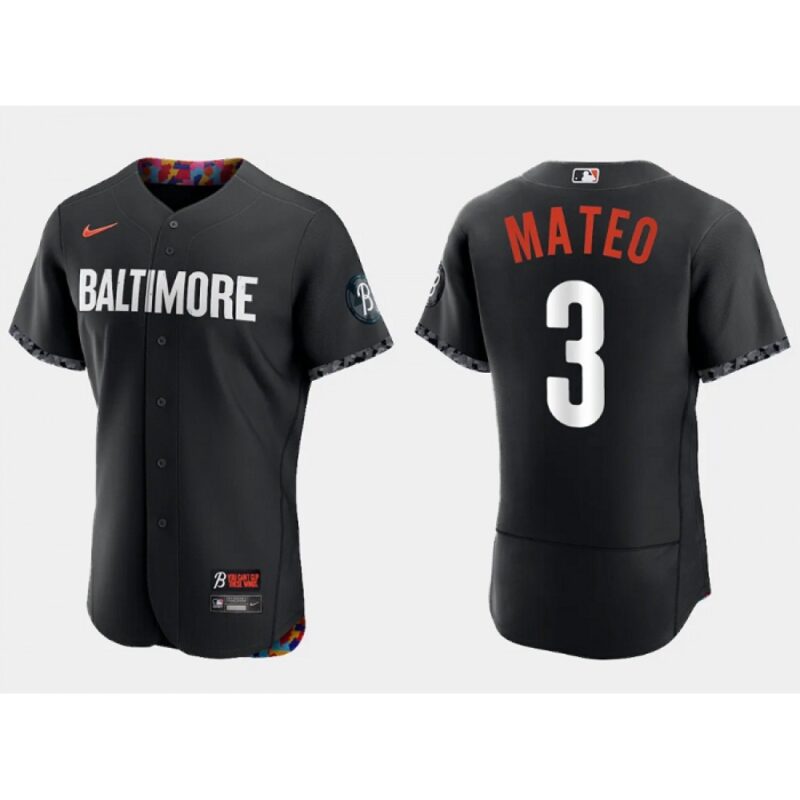 68638a9148691_1 Men's Baltimore Orioles #3 Jorge Mateo Black 2023 City Connect Flex Base Stitched Baseball Jersey