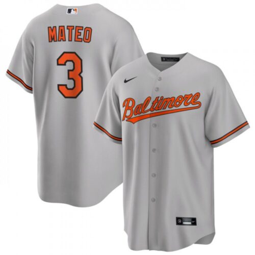 68638a97b49f0_1 Men's Baltimore Orioles #3 Jorge Mateo Grey Cool Base Stitched Jersey