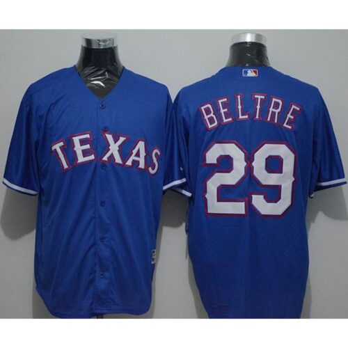 68638ae6e383e_1 Rangers #29 Adrian Beltre Blue New Cool Base Stitched MLB Jersey