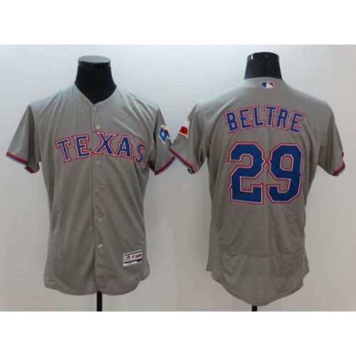 68638af85a8dd_1 Rangers #29 Adrian Beltre Grey Flexbase Authentic Collection Stitched MLB Jersey