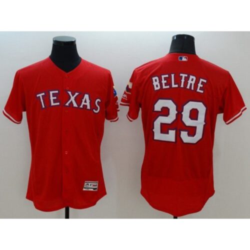 68638b02831cc_1 Rangers #29 Adrian Beltre Red Flexbase Authentic Collection Stitched MLB Jersey
