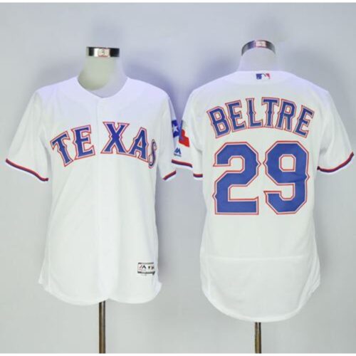 68638b13dd392_1 Rangers #29 Adrian Beltre White Flexbase Authentic Collection Stitched MLB Jersey