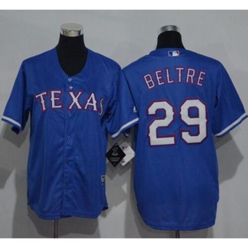 68638b1f6fe0e_1 Rangers #29 Adrian Beltre Blue Cool Base Stitched Youth MLB Jersey