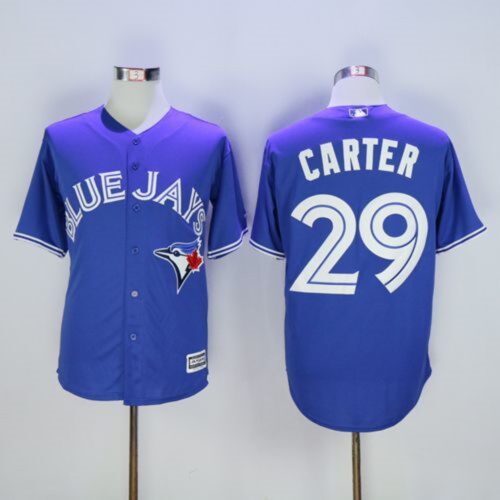 68638b2dc6276_1 Blue Jays #29 Joe Carter Blue New Cool Base Stitched MLB Jersey