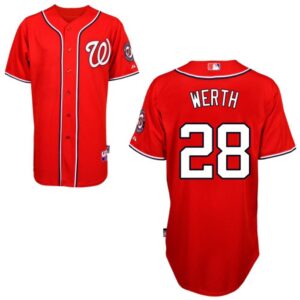 68638c3acbef4_1 Nationals #28 Jayson Werth Red Stitched Youth MLB Jersey