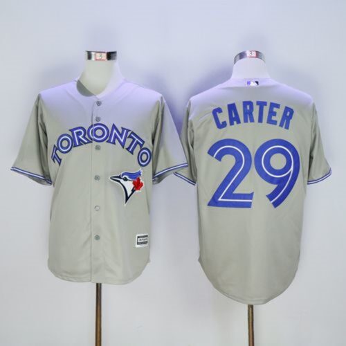 68638c76789cc_1 Blue Jays #29 Joe Carter Grey New Cool Base Stitched MLB Jersey