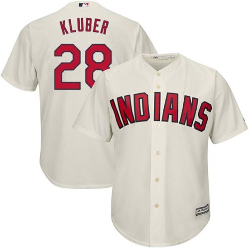 68638cc6c8999_1 indians #28 Corey Kluber Cream Alternate Stitched Youth MLB Jersey