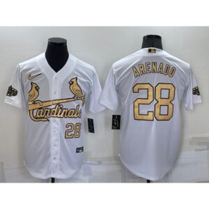 68638cd5ebe2e_1 Men's St. Louis Cardinals #28 Nolan Arenado 2022 All-Star White Cool Base Stitched Baseball Jersey
