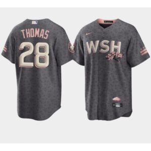 68638d11a2ac9_1 Men's Washington Nationals #28 Lane Thomas 2022 Grey City Connect Cherry Blossom Cool Base Stitched Jersey
